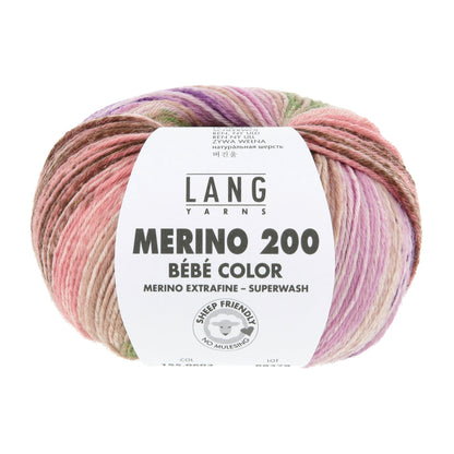 Lang Yarns Merino 200 Bebe Color Happy (0602)
