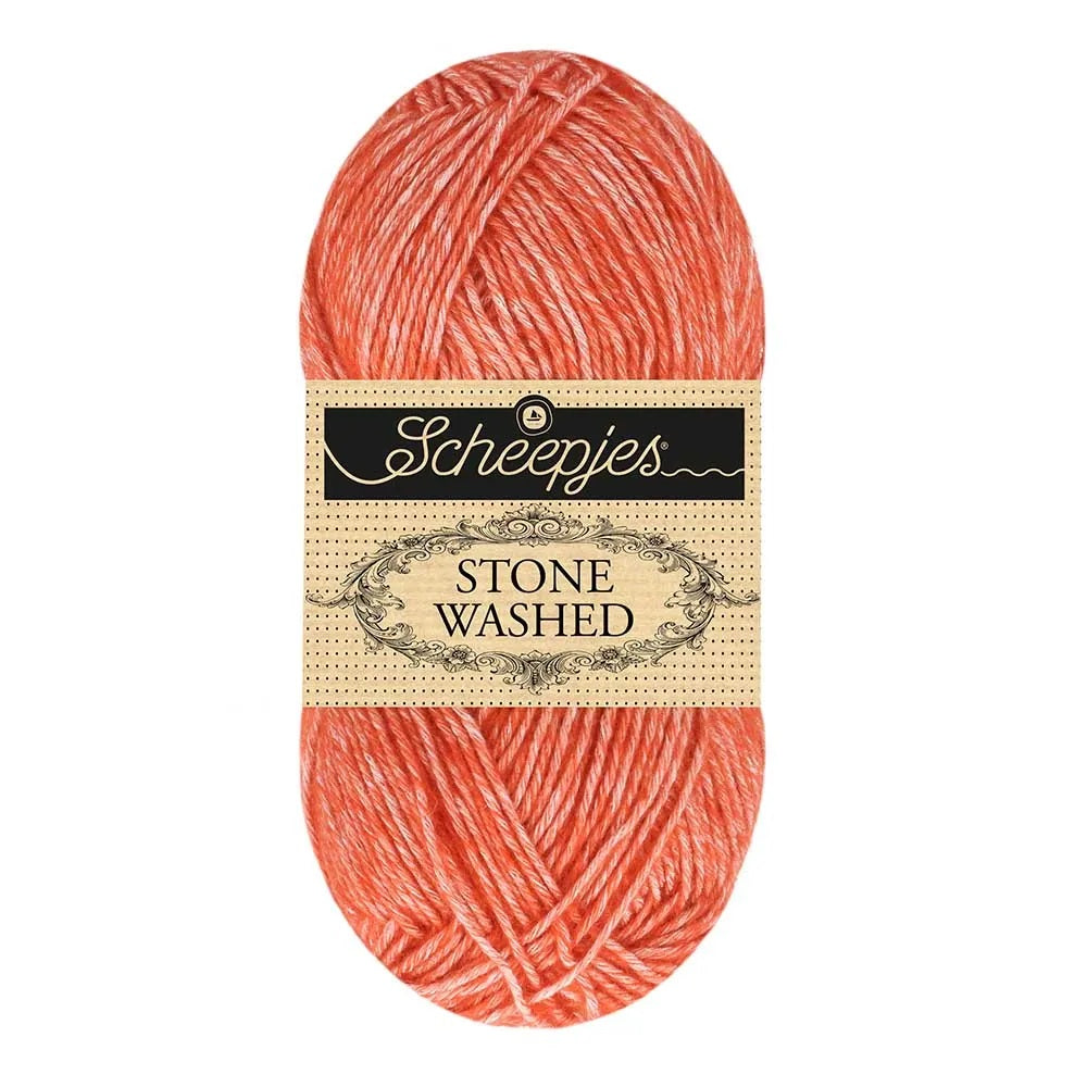 Scheepjes Stone Washed Realgar Red (843)