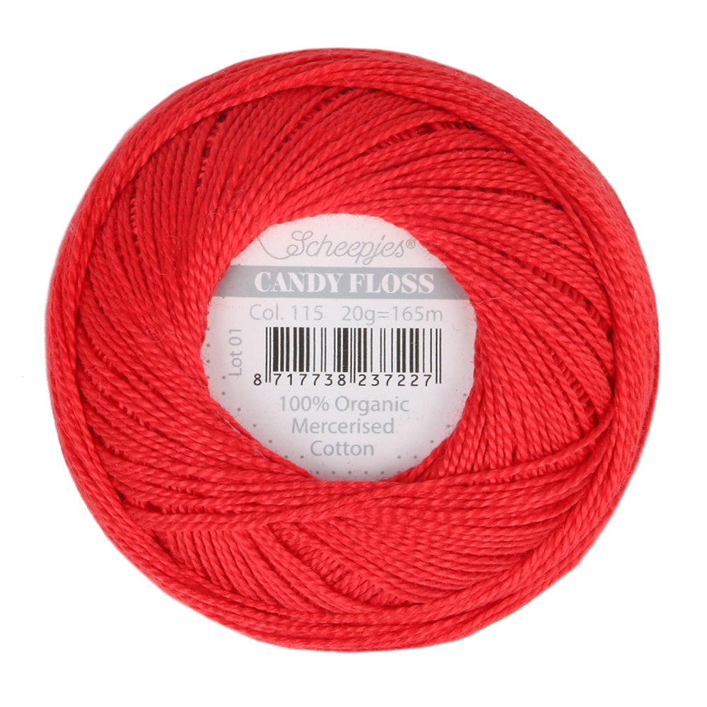 Scheepjes Candy Floss Hot Red (115)