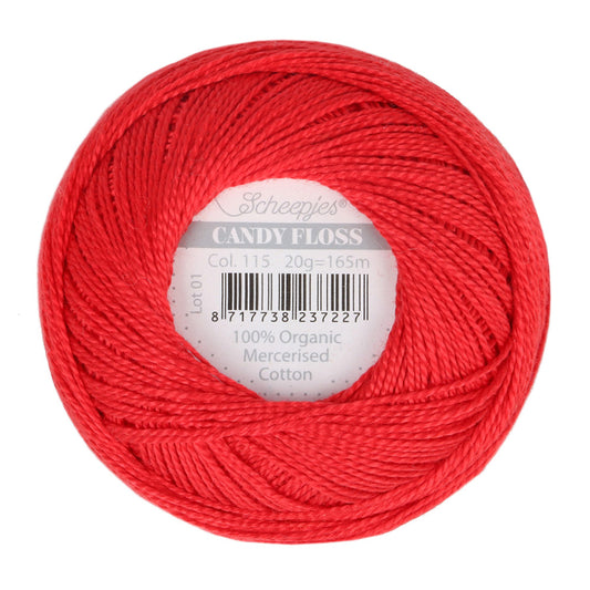 Scheepjes Candy Floss Hot Red (115)