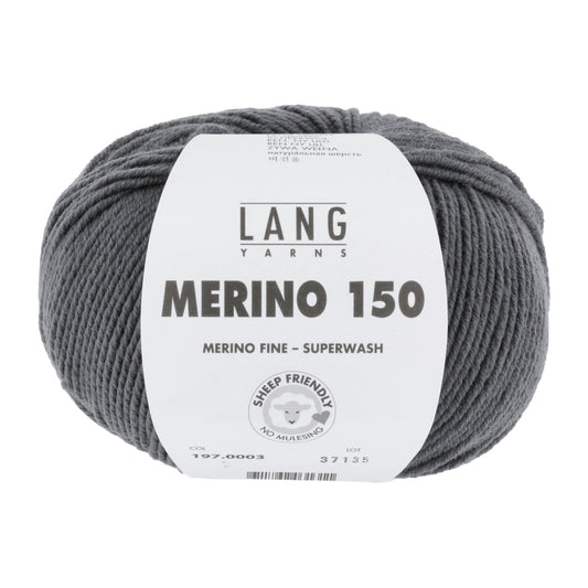 Lang Yarns Merino 150 Graphite (0003) 