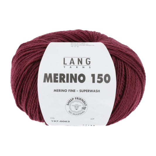 Lang Yarns Merino 150 Burgundy (0063)