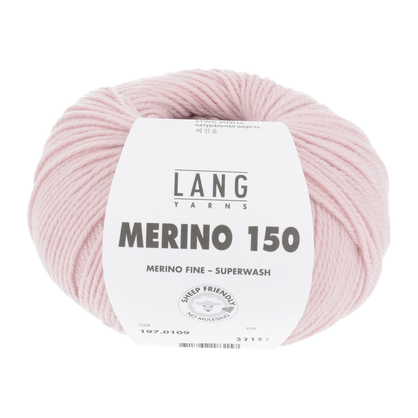 Lang Yarns Merino 150 Pale Rose (0109)