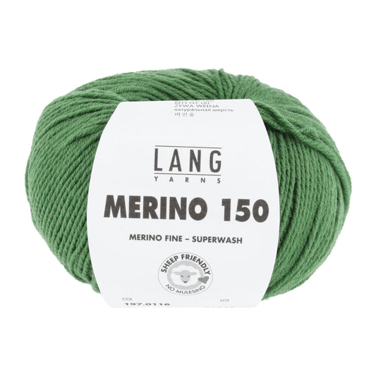 Lang Yarns Merino 150 Green (0116)