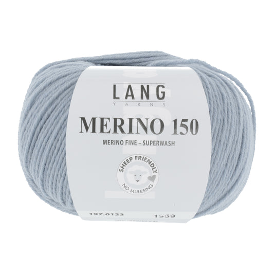 Lang Yarns Merino 150 Ice Blue (0123)