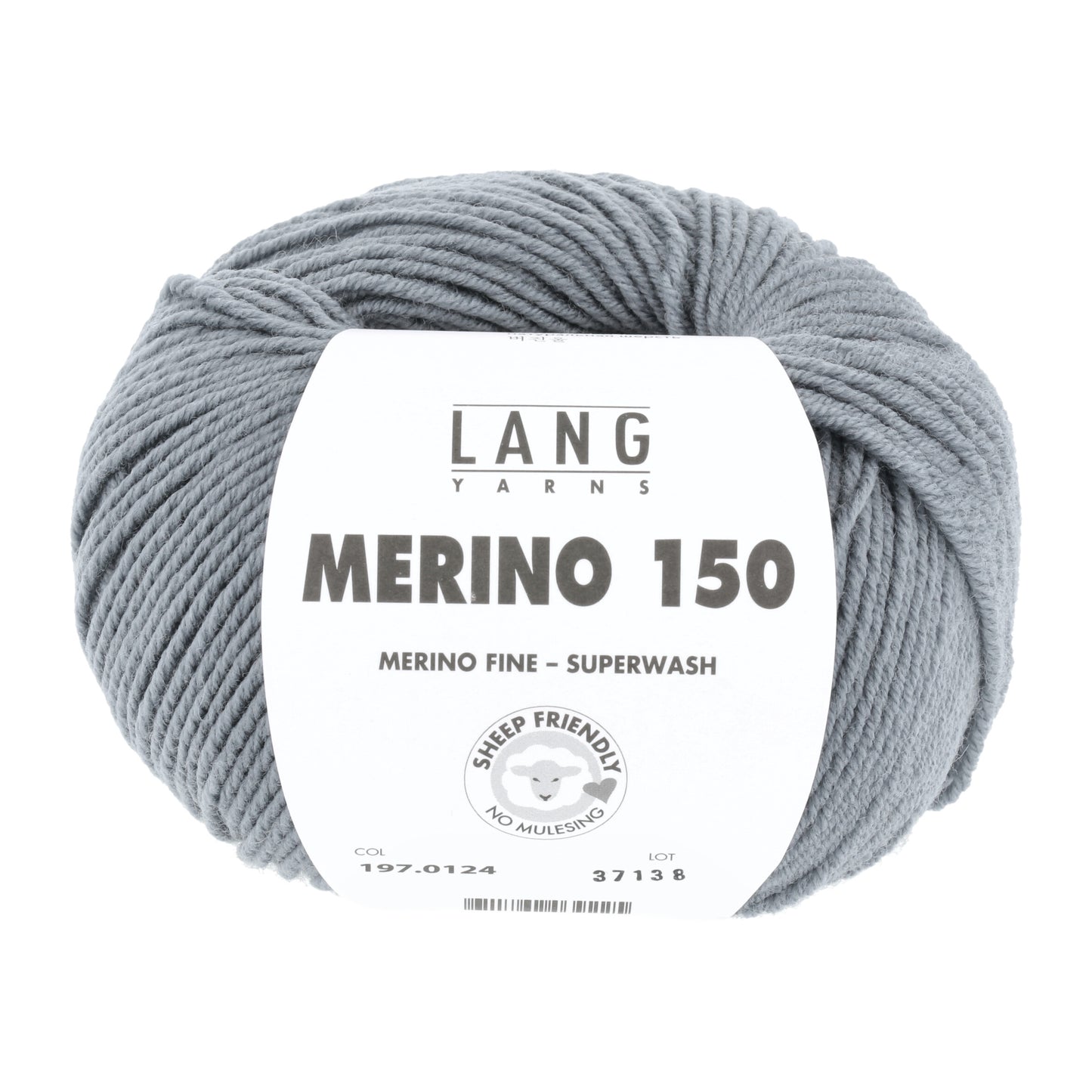 Lang Yarns Merino 150 Metal Grey (0124)