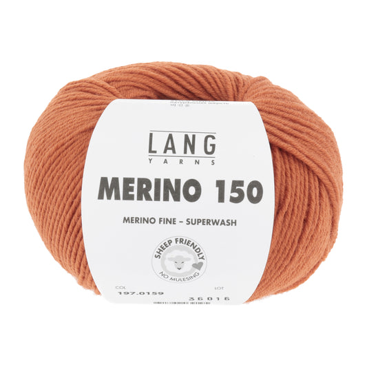 Lang Yarns Merino 150 Orange (0159)