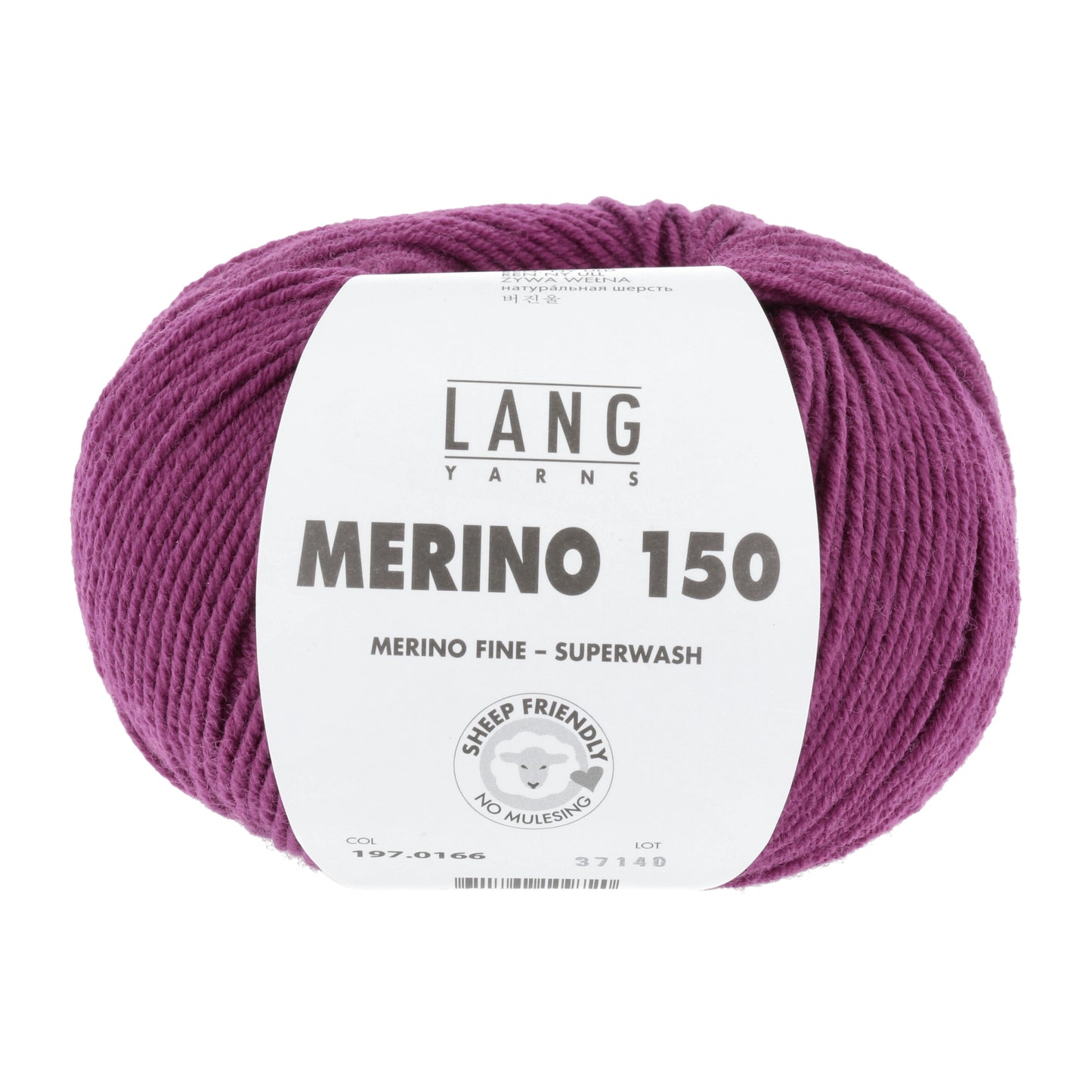 Lang Yarns Merino 150 Raspberry (0166)