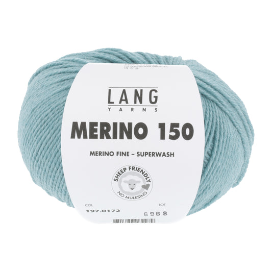 Lang Yarns Merino 150 Blue Turquoise (0172)