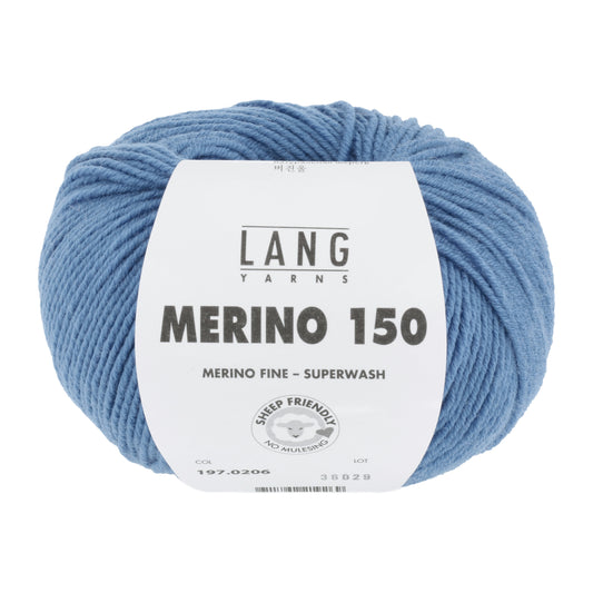 Lang Yarns Merino 150 Denim (0206)