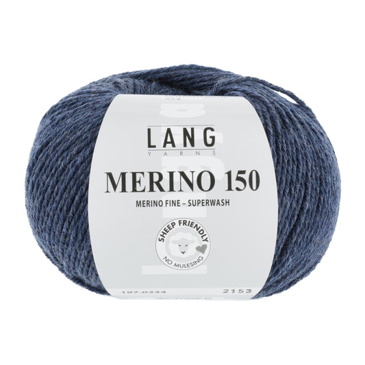 Lang Yarns Merino 150 Dark Jeans (0234)