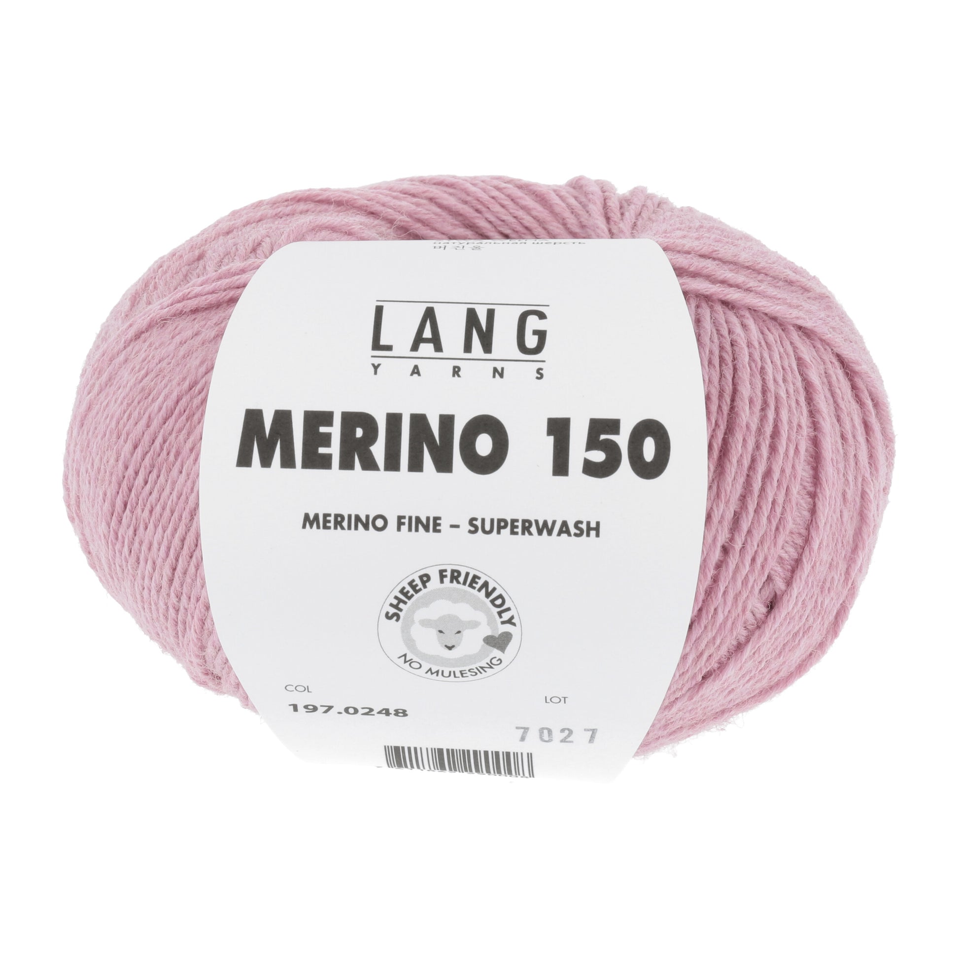 Lang Yarns Merino 150 Pink Flowers  (0248)