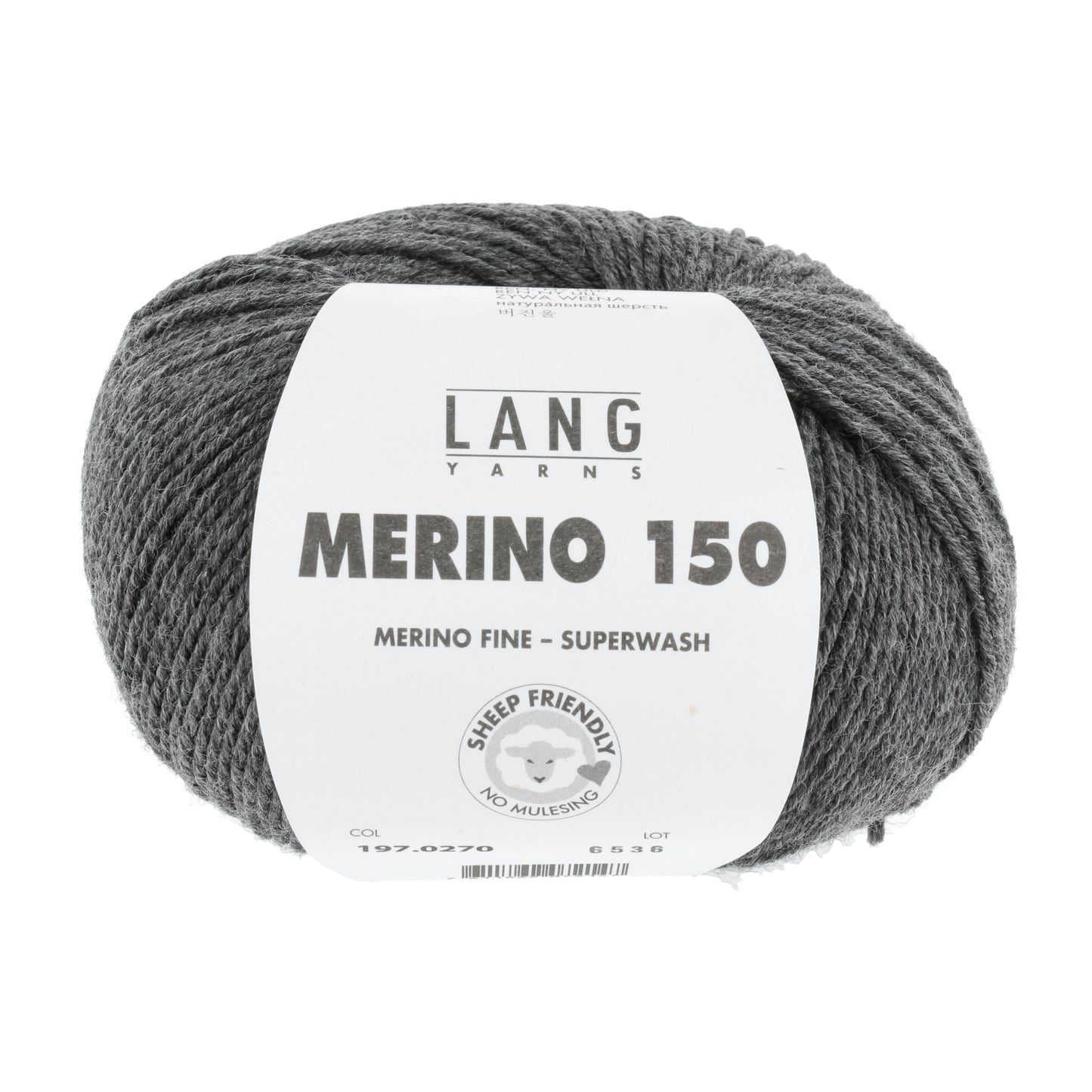 Lang Yarns Merino 150 Anthracite (0270)