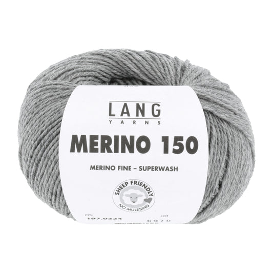 Lang Yarns Merino 150 Grey (0324)