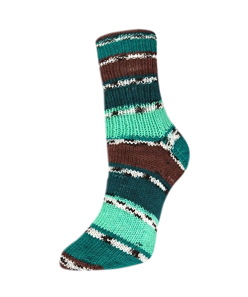 Rellana Garne Flotte Socke 4-Ply Woolfree Celinda Menthe (3244)