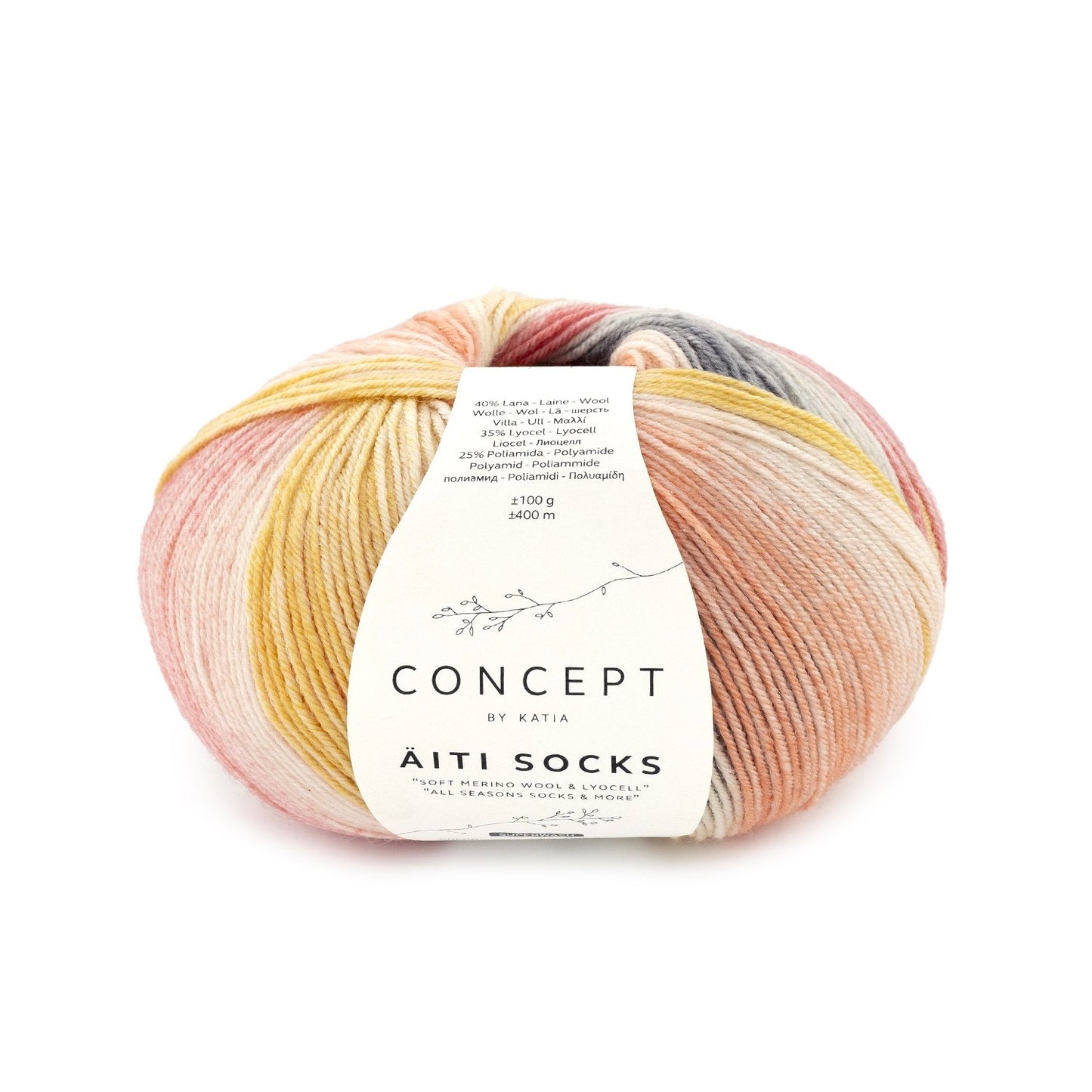 Katia Concept Aiti Socks and More Coral (203)