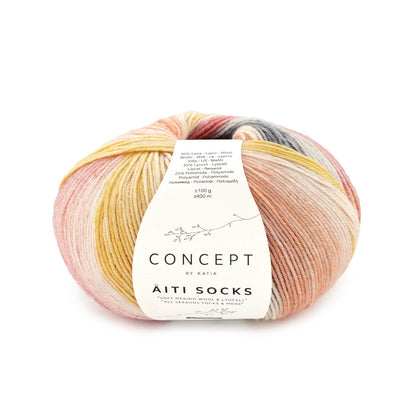 Katia Concept Aiti Socks and More Coral (203)