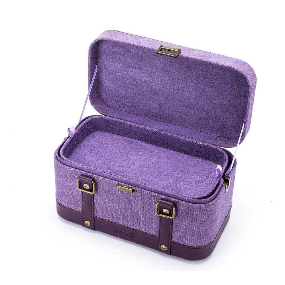 Della Q Train case indigo