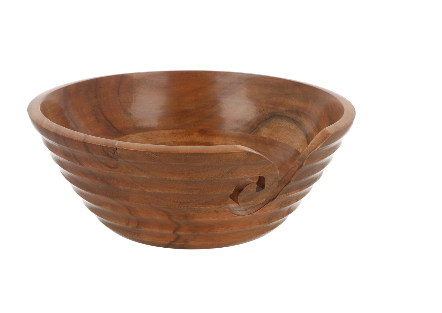 Scheepjes Yarn bowl rozenhout snijwerk 22x10cm