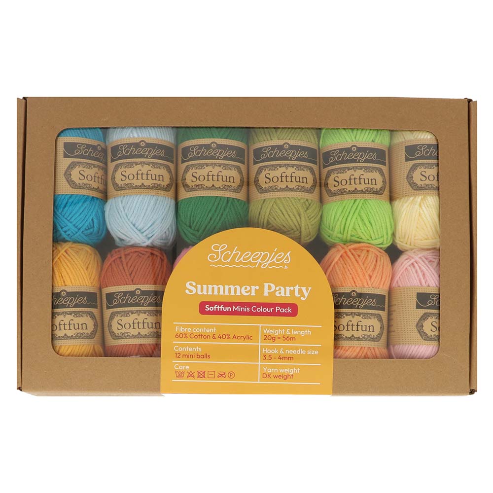 Scheepjes Softfun colour pack 12x20g - Summer Party