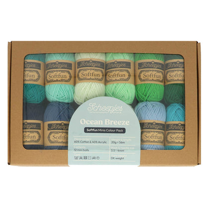Scheepjes Softfun colour pack 12x20g - Ocean Breeze