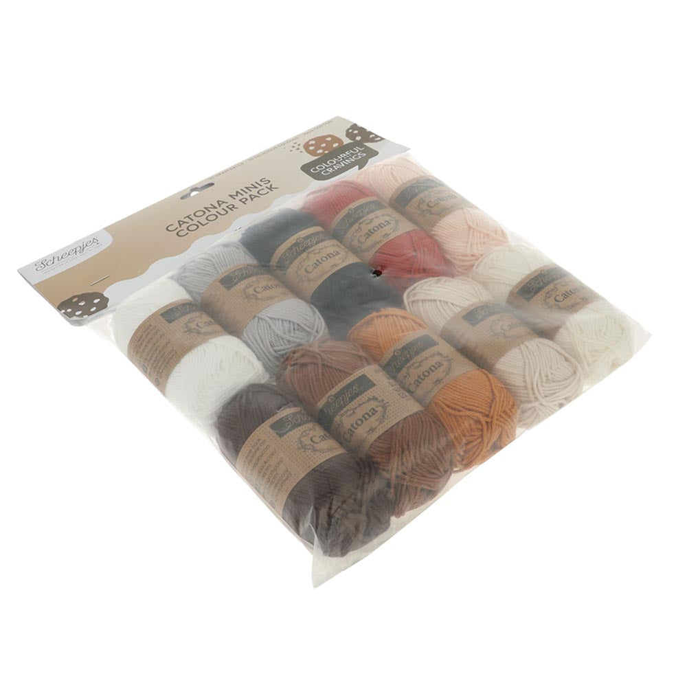 Scheepjes Catona colour pack 10x25g - Cookies