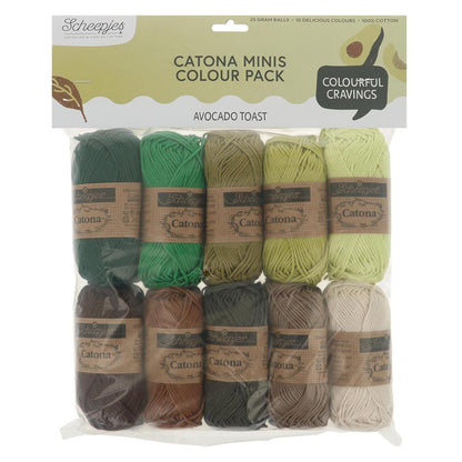 Scheepjes Catona colour pack 10x25g - Avocado Toast