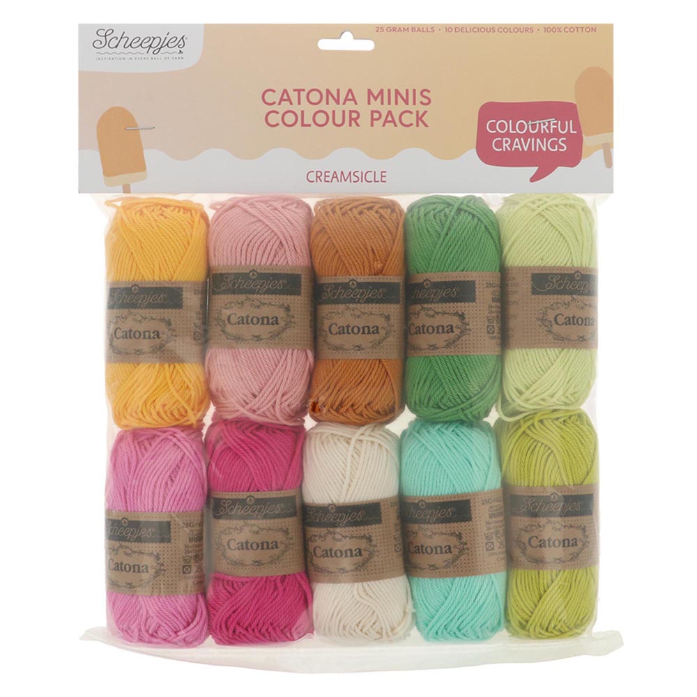 Scheepjes Catona colour pack 10x25g - Creamsicle