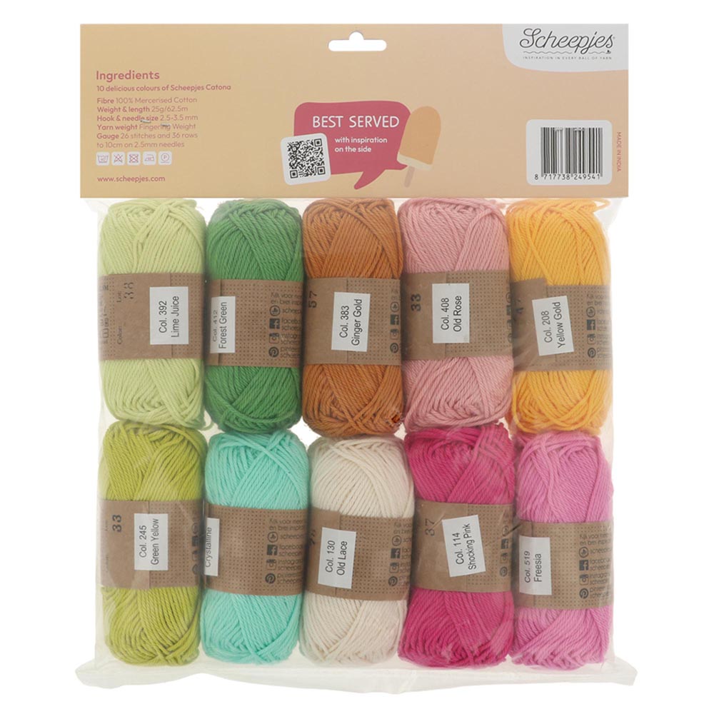 Scheepjes Catona colour pack 10x25g - Creamsicle