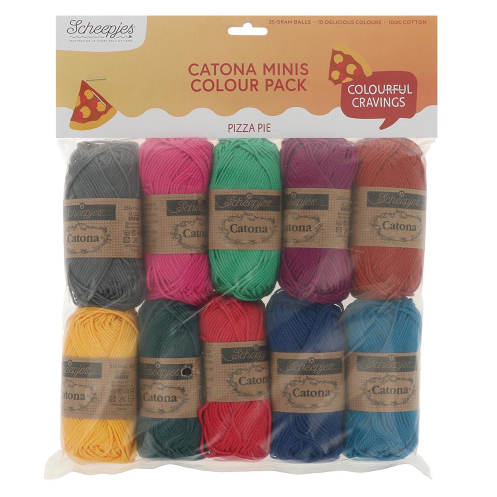 Scheepjes Catona colour pack 10x25g - Pizza Pie