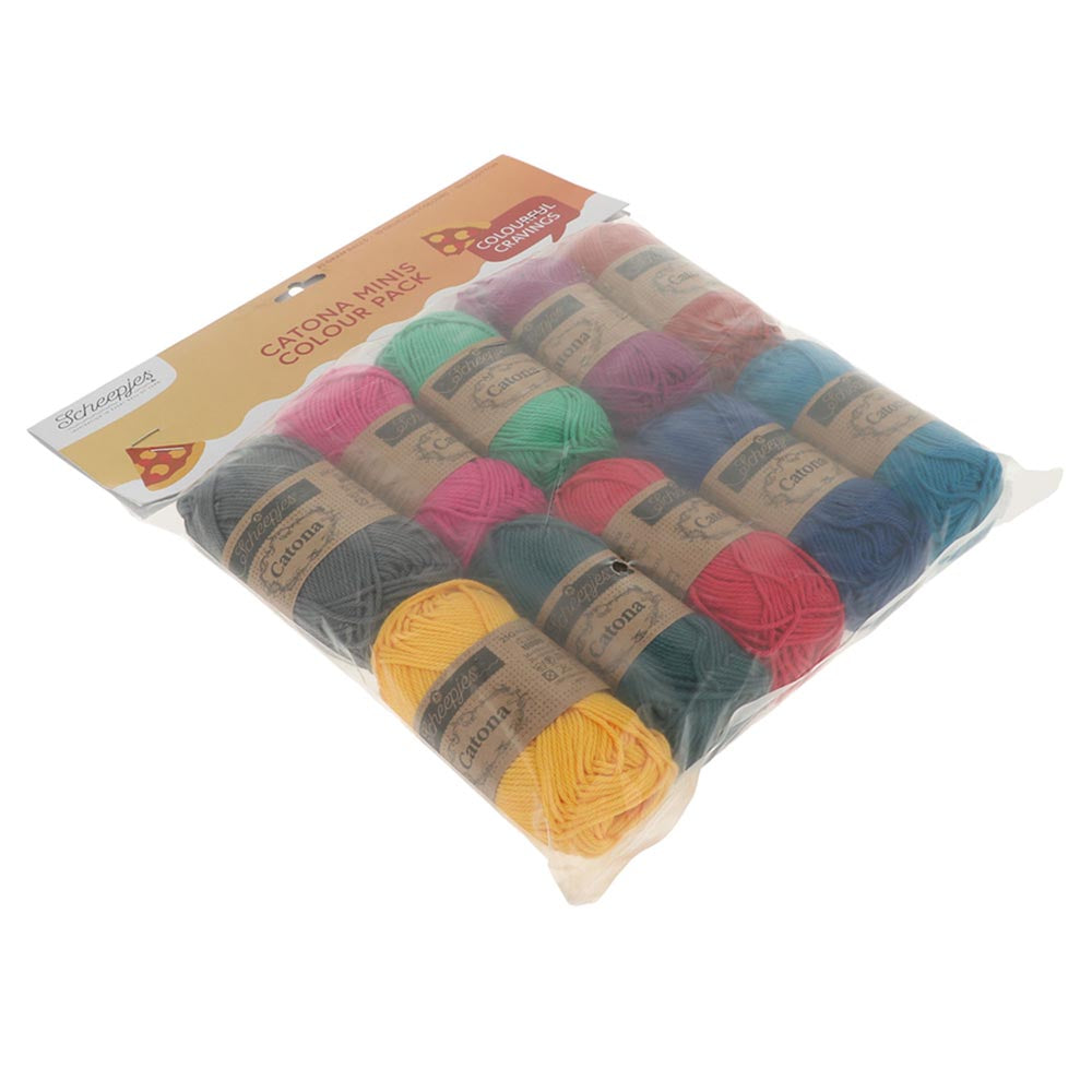 Scheepjes Catona colour pack 10x25g - Pizza Pie