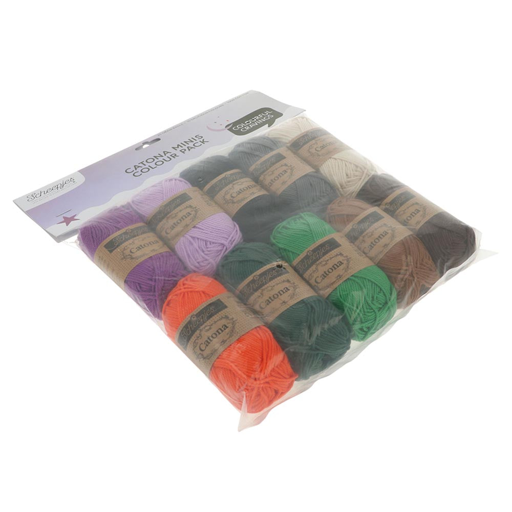 Scheepjes Catona colour pack 10x25g - Midnight Feast