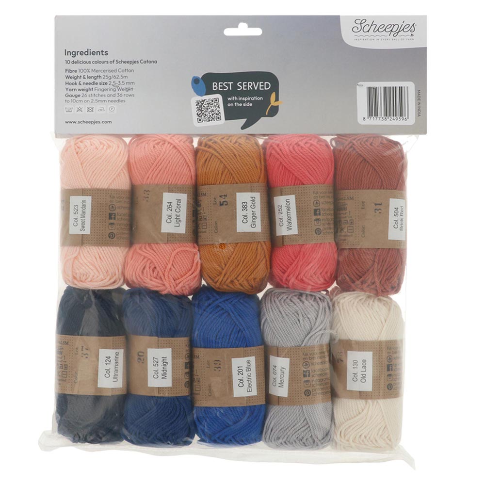 Scheepjes Catona colour pack 10x25g - Antipasti