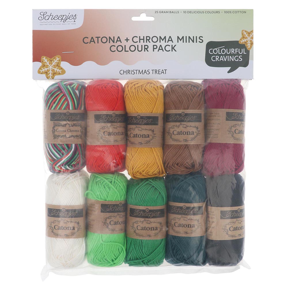 Scheepjes Catona colour pack 10x25g - Christmas Treat