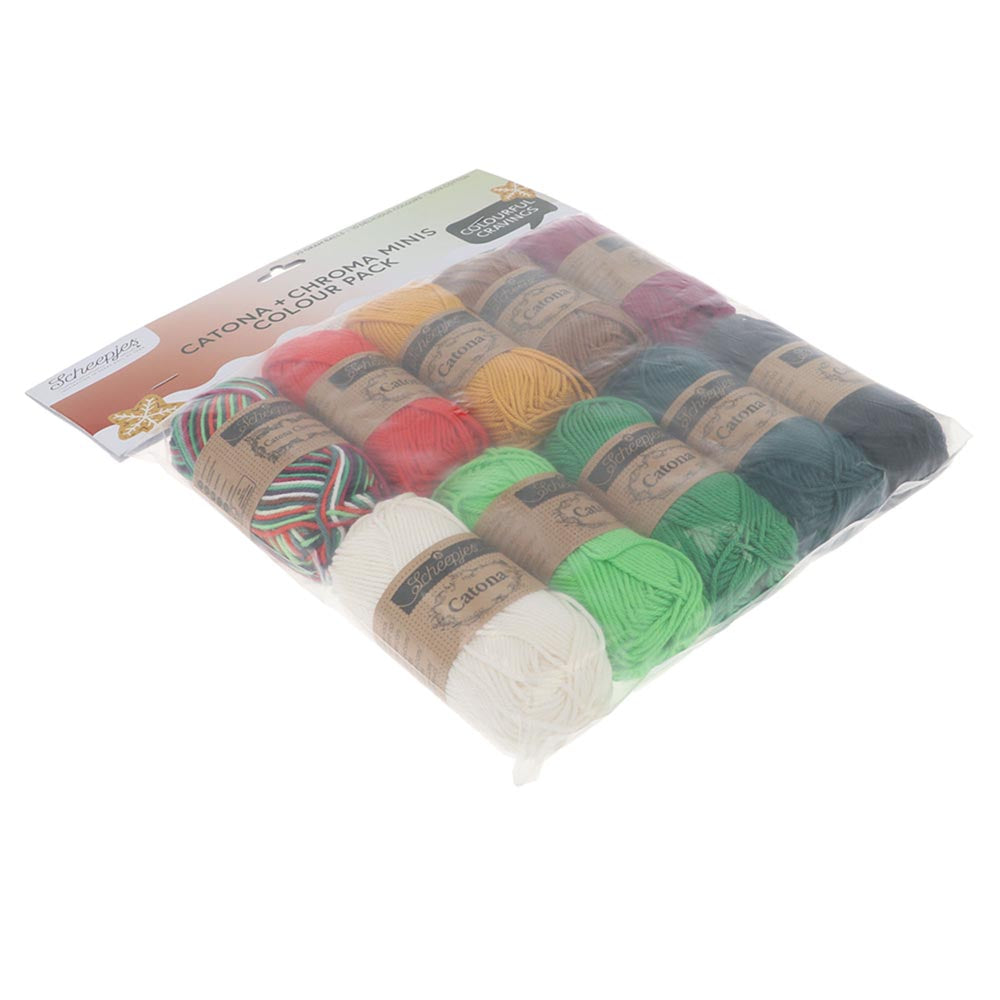 Scheepjes Catona colour pack 10x25g - Christmas Treat