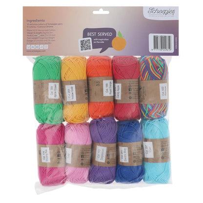 Scheepjes Catona colour pack 10x25g - Fruit Platter