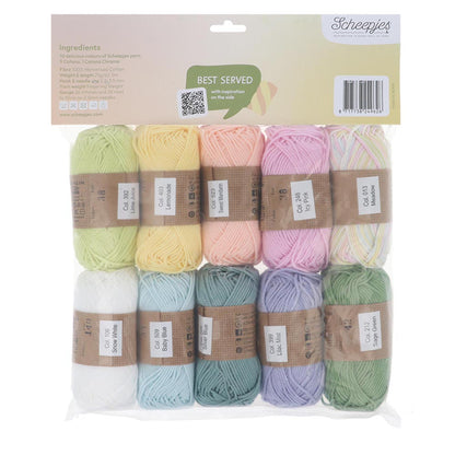 Scheepjes Catona colour pack 10x25g - Marshmallow Mix