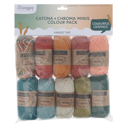 Scheepjes Catona colour pack 10x25g - Harvest Tart