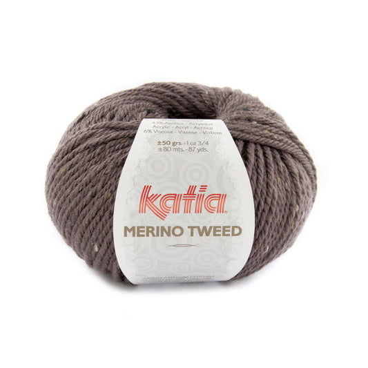 Katia Merino Tweed Aubergine (316)