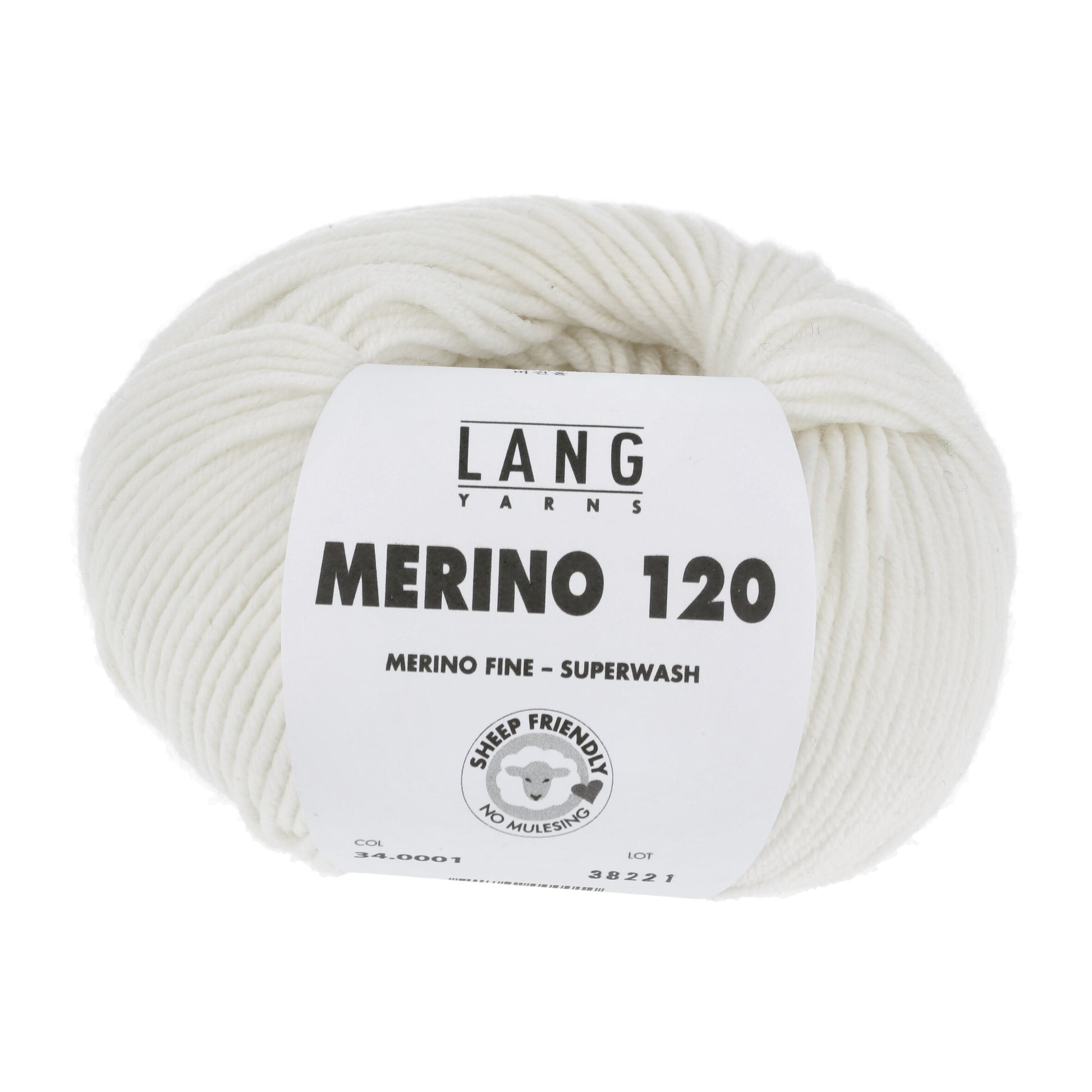 Lang Yarns Merino 120 White (34.0001)