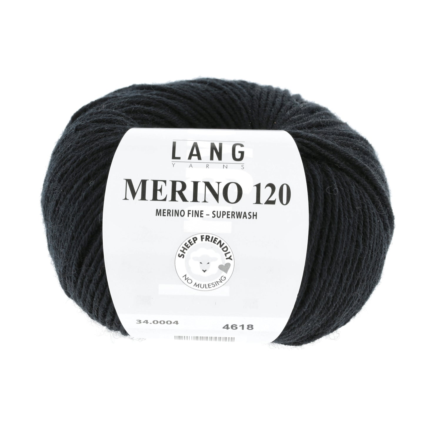 Lang Yarns Merino 120 Black (34.0004)