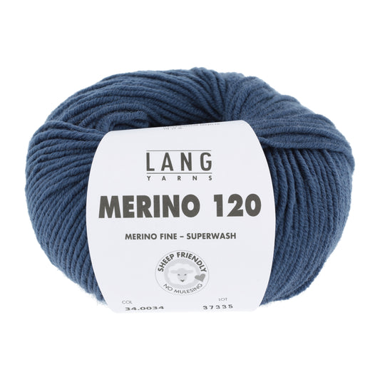 Lang Yarns Merino 120 Marine (34.0034)