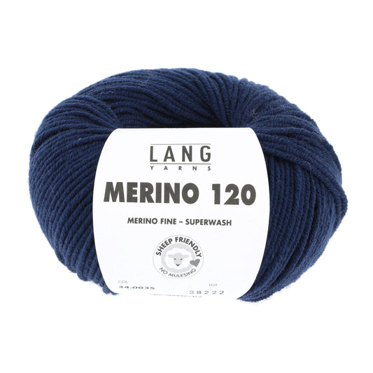 Lang Yarns Merino 120 Navy (34.0035)