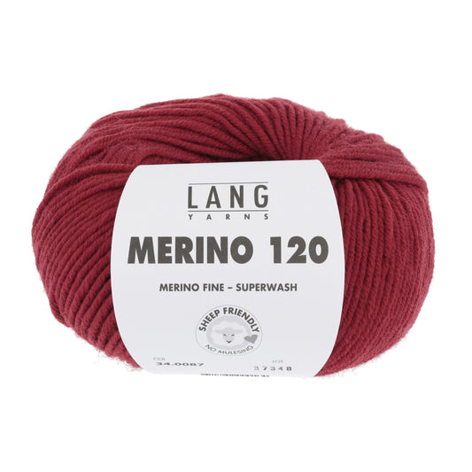 Lang Yarns Merino 120 Scarlet (34.0087)