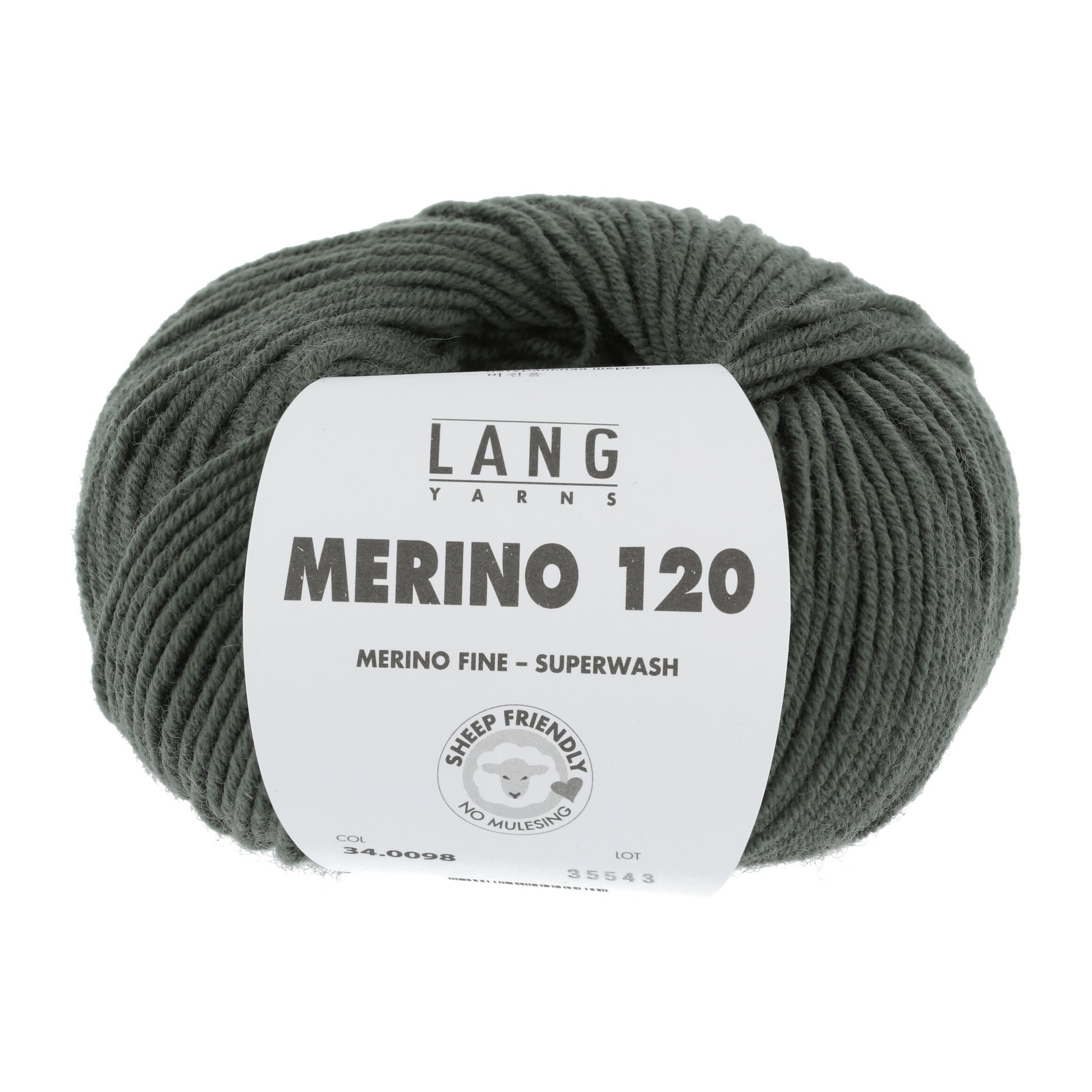 Lang Yarns Merino 120 Army (34.0098)