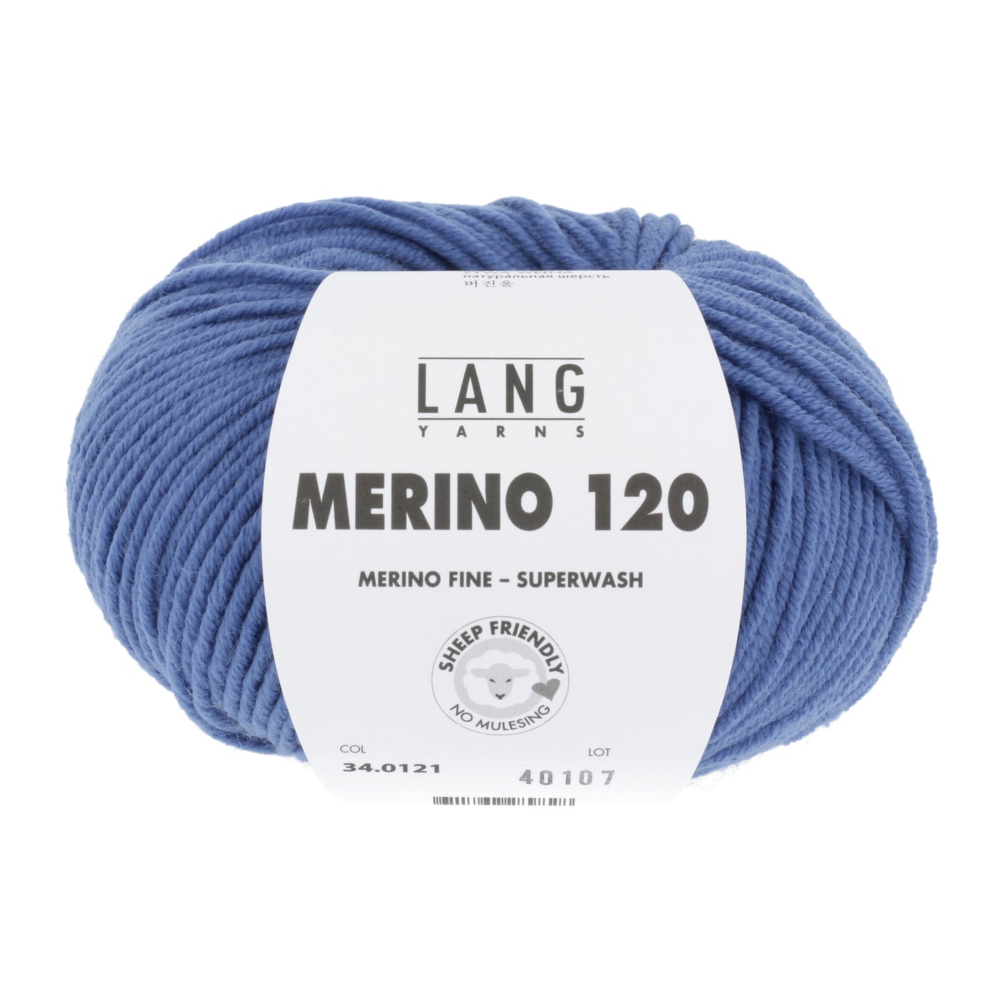 Lang Yarns Merino 120 Blauw (34.0121)