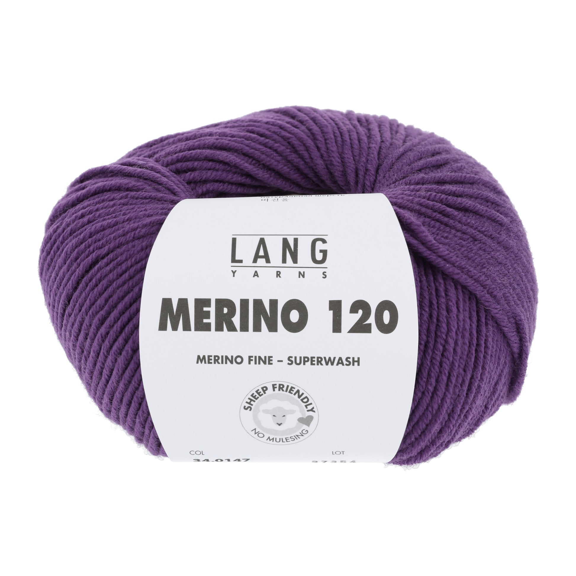 Lang Yarns Merino 120 Purple (34.0147)