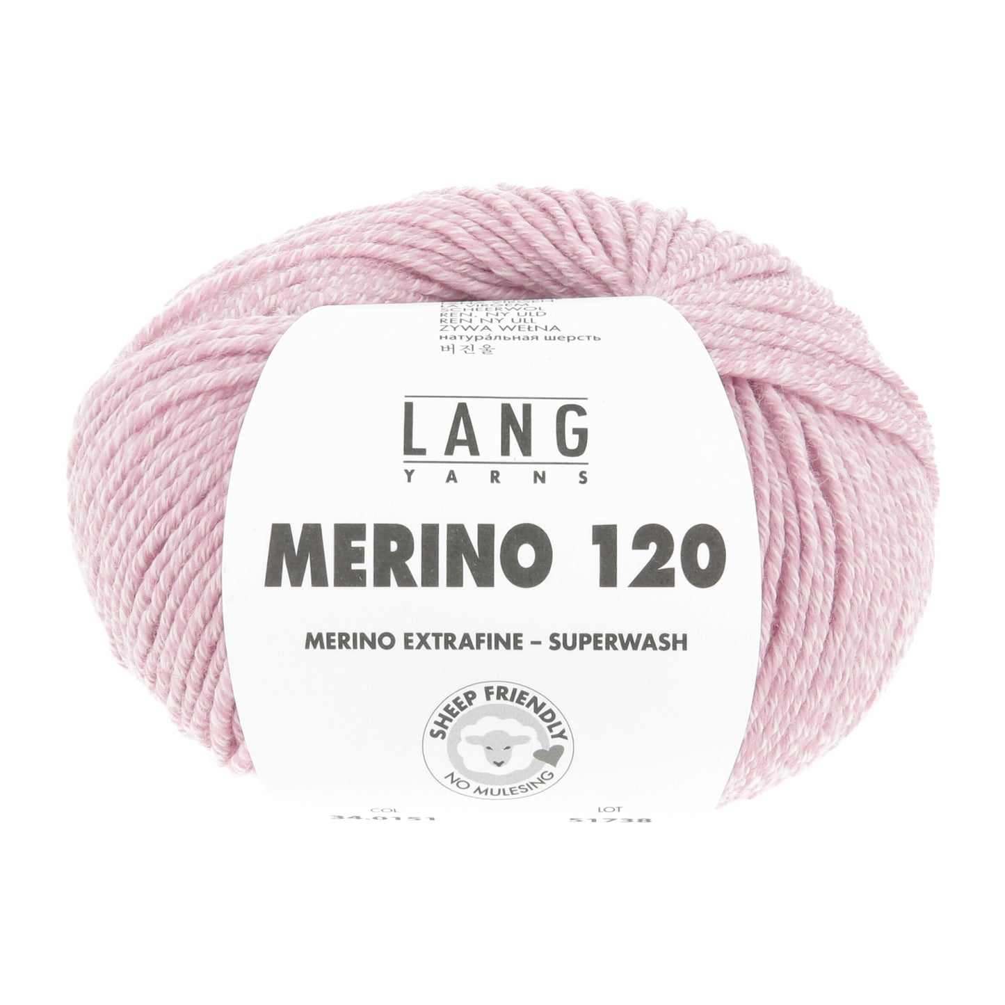 Lang Yarns Merino 120 Pinky (34.0151)