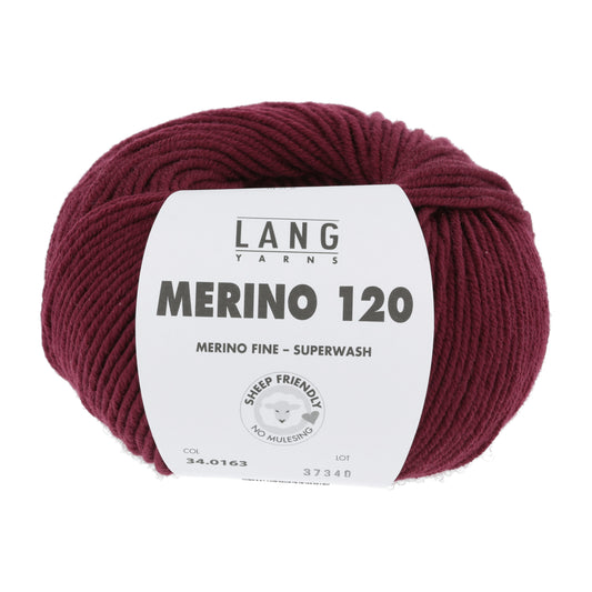 Lang Yarns Merino 120 Wine Red (34.0163)