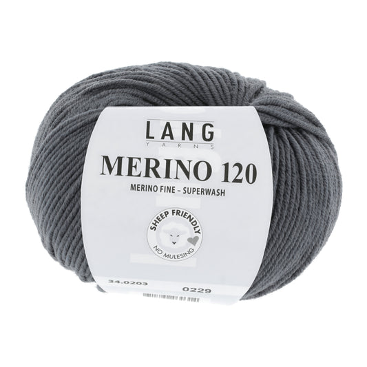 Lang Yarns Merino 120 Metal Grey (34.0203)